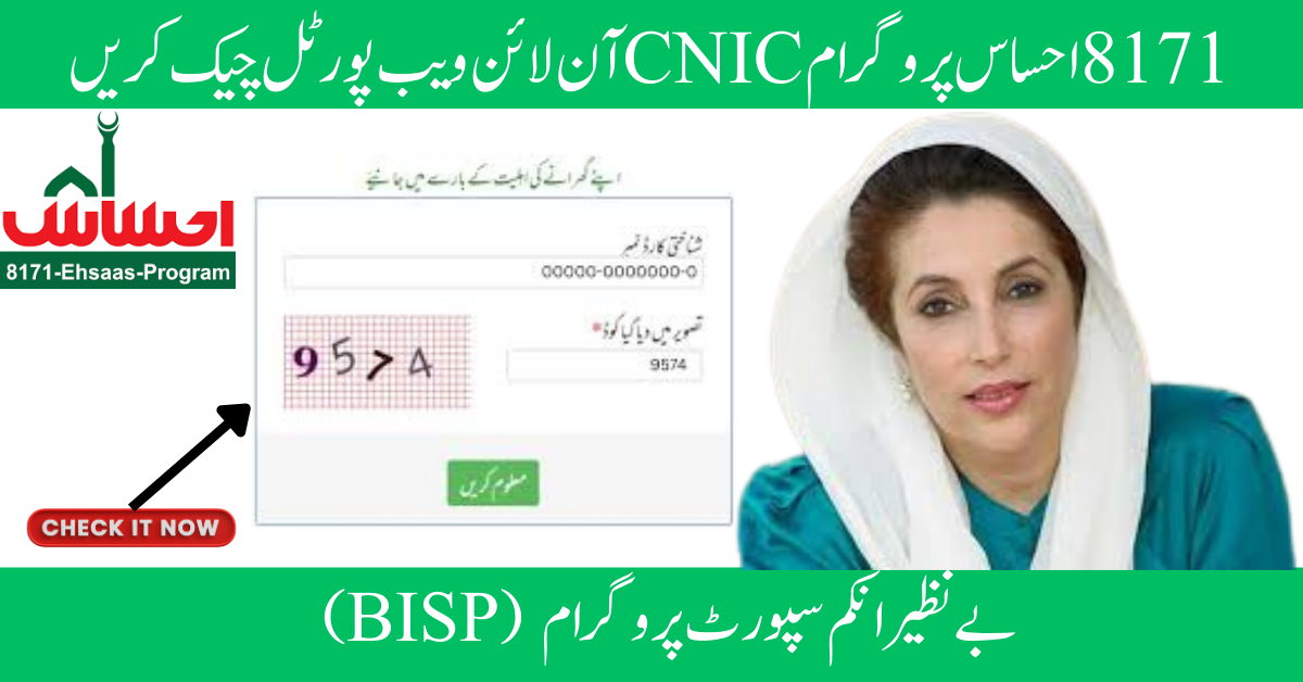 8171 Ehsaas Program Check CNIC Online Web Portal Guide